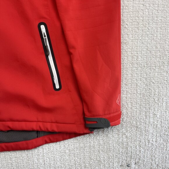 Y2K Salomon Soft Shell Jacket Clima Wind Red Mens Medium Hiking Outdoor - Picture 5 of 14